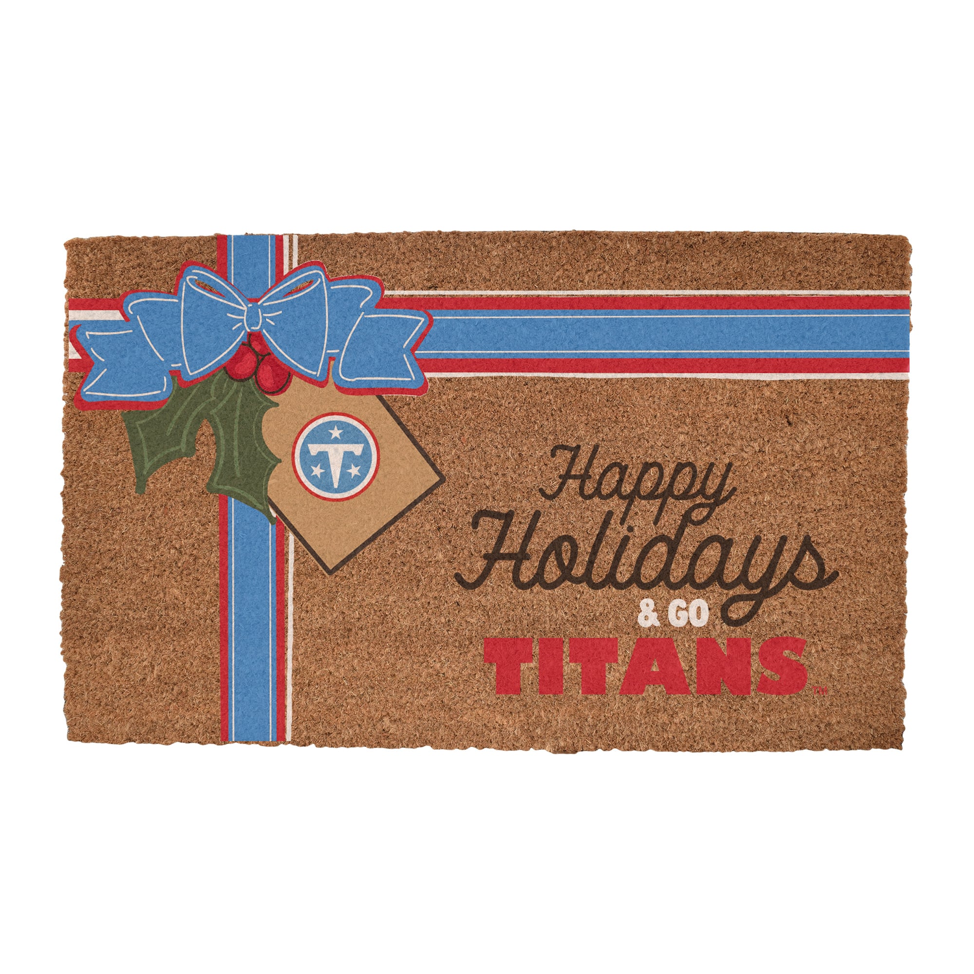 Tennessee Titans 20" x 30" Holiday Gift Wrap Coir Door Mat