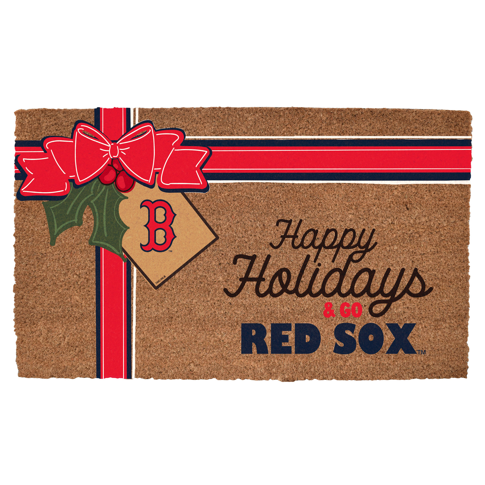 Boston Red Sox 20" x 30" Holiday Gift Wrap Coir Door Mat