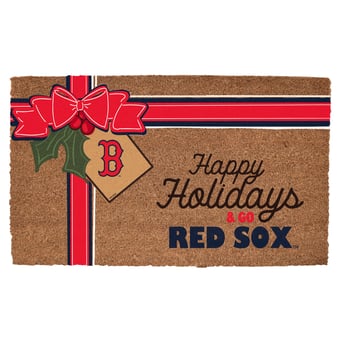 Boston Red Sox 20" x 30" Holiday Gift Wrap Coir Door Mat