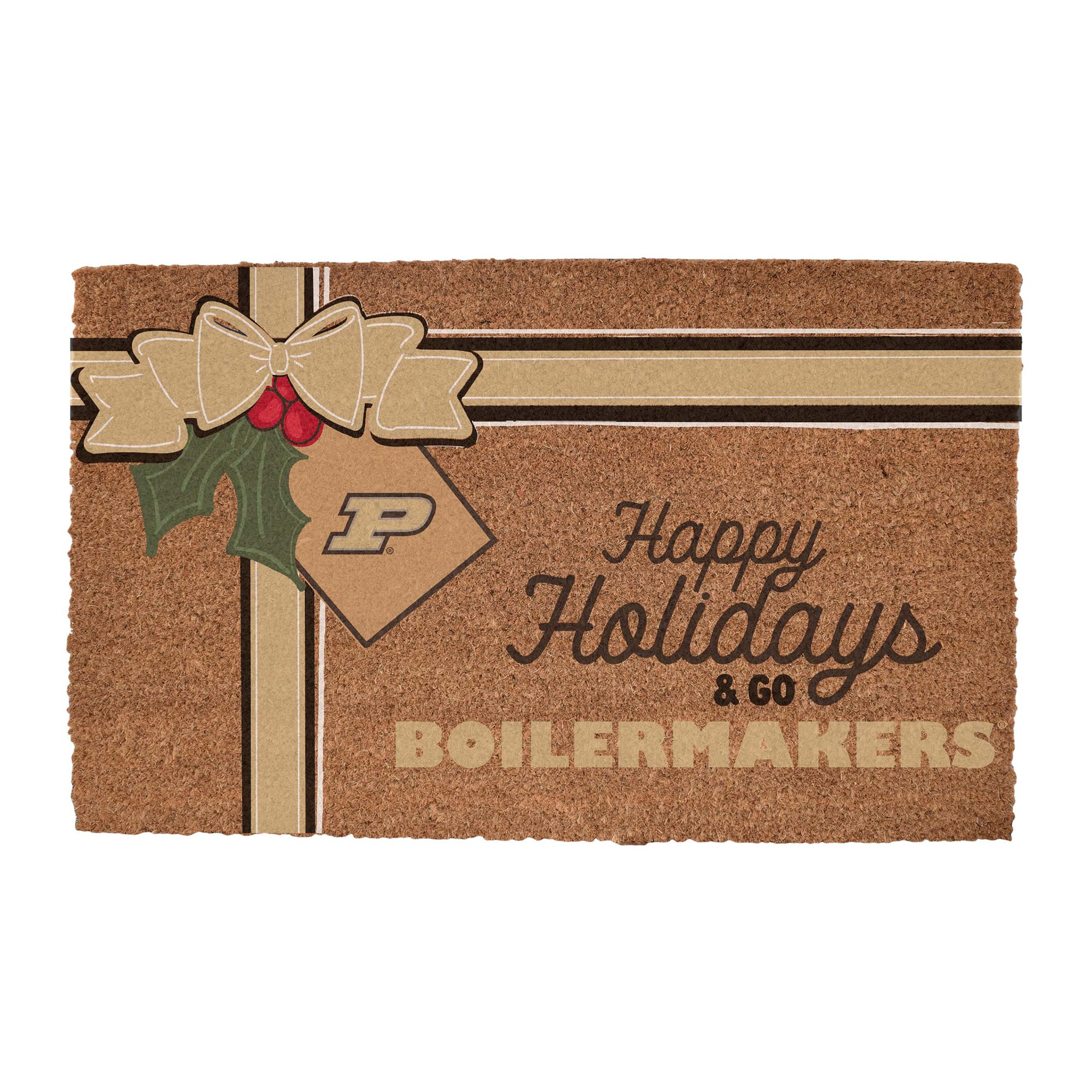 Purdue Boilermakers 20" x 30" Holiday Gift Wrap Coir Door Mat