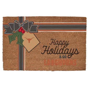 Texas Longhorns 20" x 30" Holiday Gift Wrap Coir Door Mat