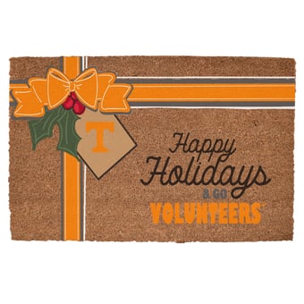 Tennessee Volunteers 20" x 30" Holiday Gift Wrap Coir Door Mat