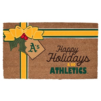 Athletics 20" x 30" Holiday Gift Wrap Coir Door Mat