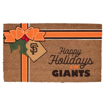 San Francisco Giants 20" x 30" Holiday Gift Wrap Coir Door Mat