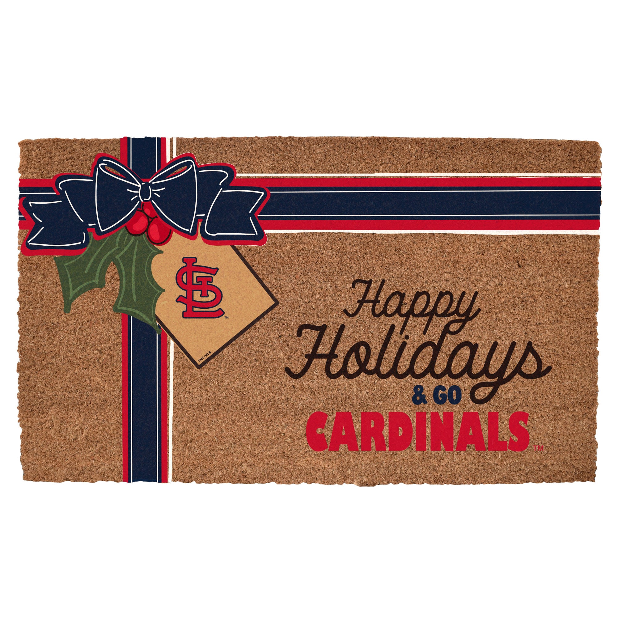 St. Louis Cardinals 20" x 30" Holiday Gift Wrap Coir Door Mat