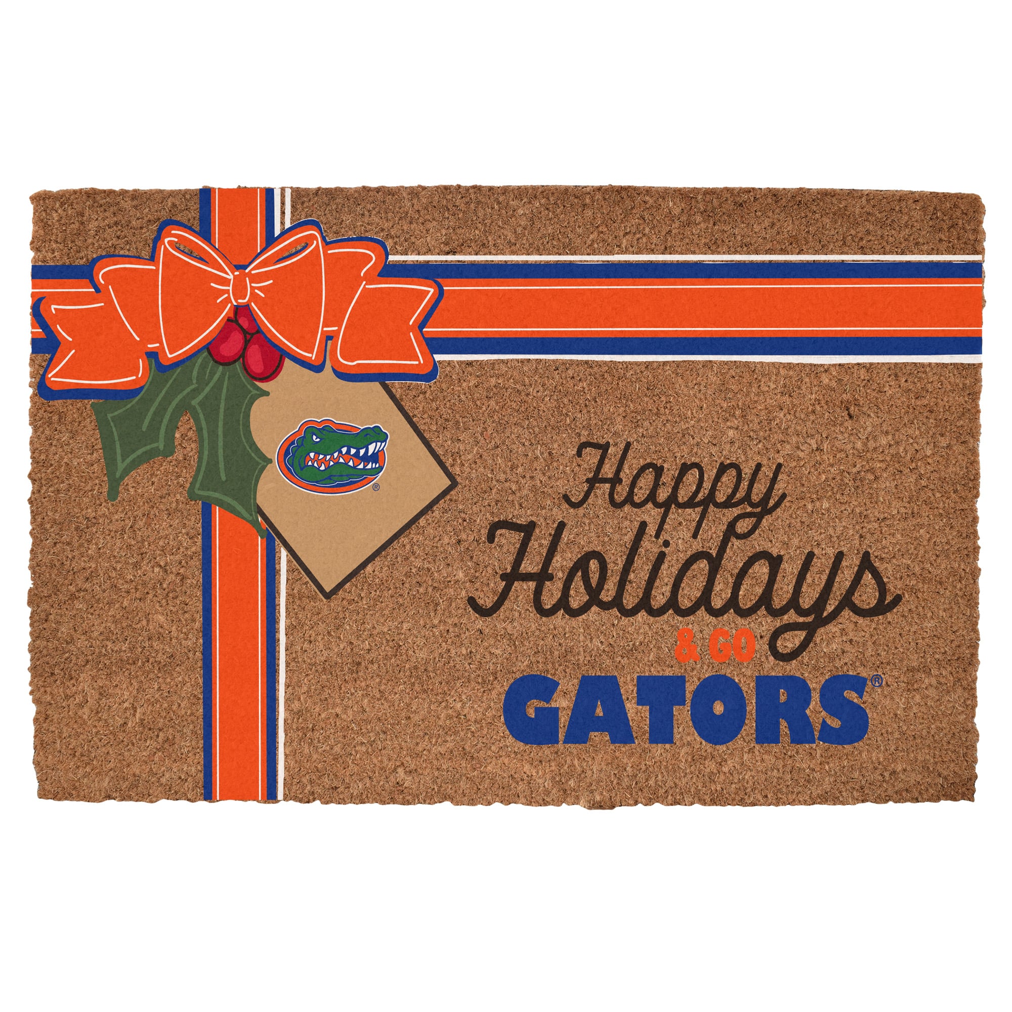 Florida Gators 20" x 30" Holiday Gift Wrap Coir Door Mat
