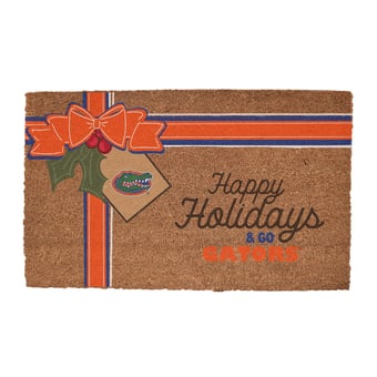 Florida Gators 20" x 30" Holiday Gift Wrap Coir Door Mat