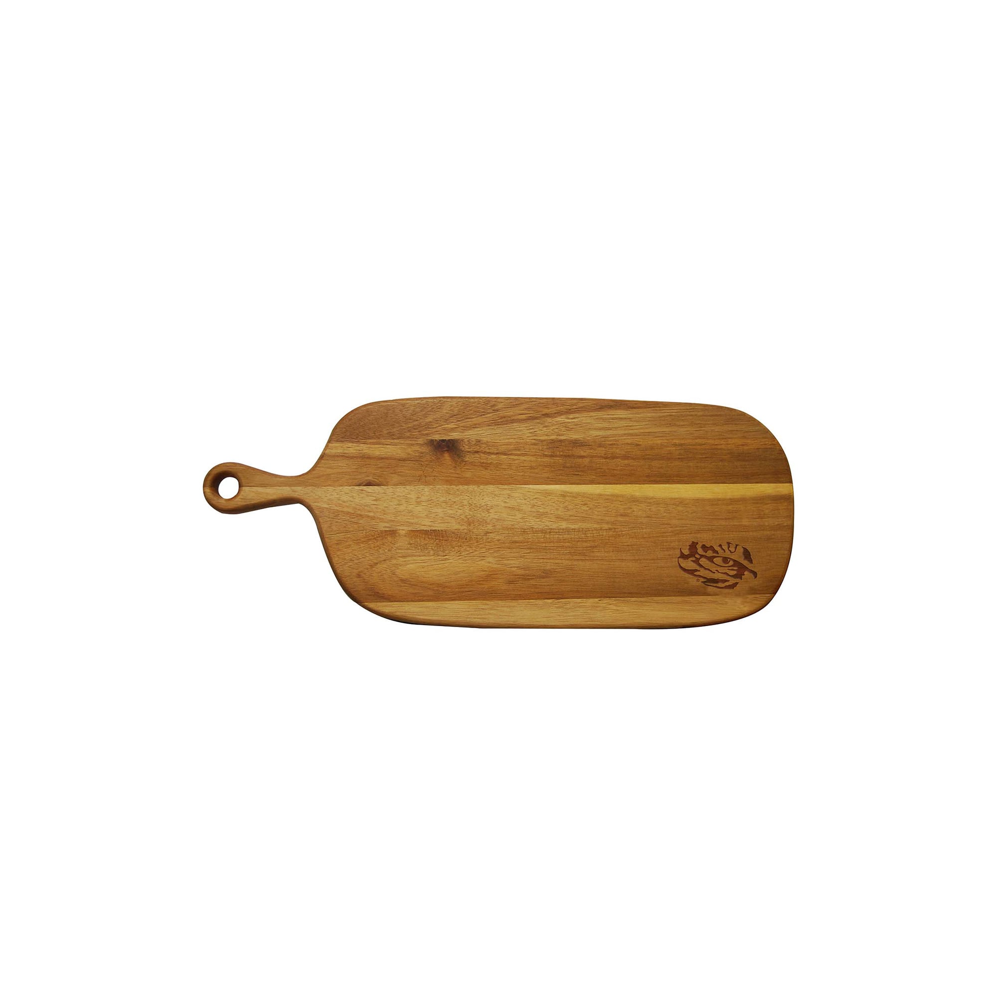 LSU Tigers Acacia Paddle Serving Board