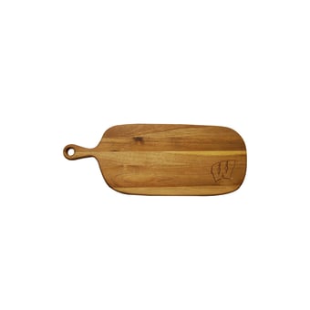Wisconsin Badgers Acacia Paddle Serving Board