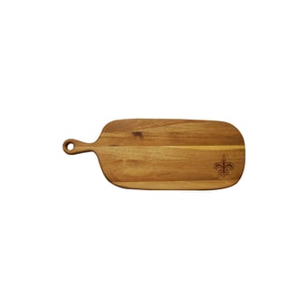 New Orleans Saints Acacia Paddle Serving Board