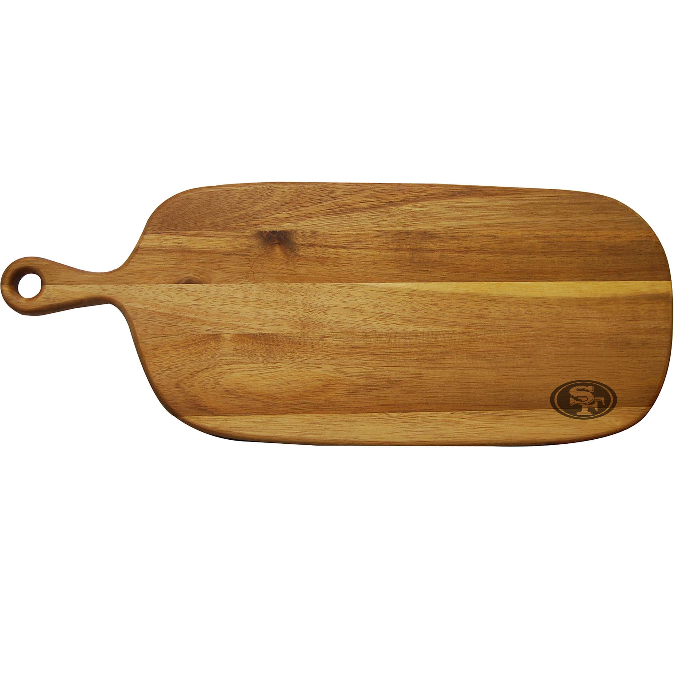 San Francisco 49ers Acacia Paddle Serving Board