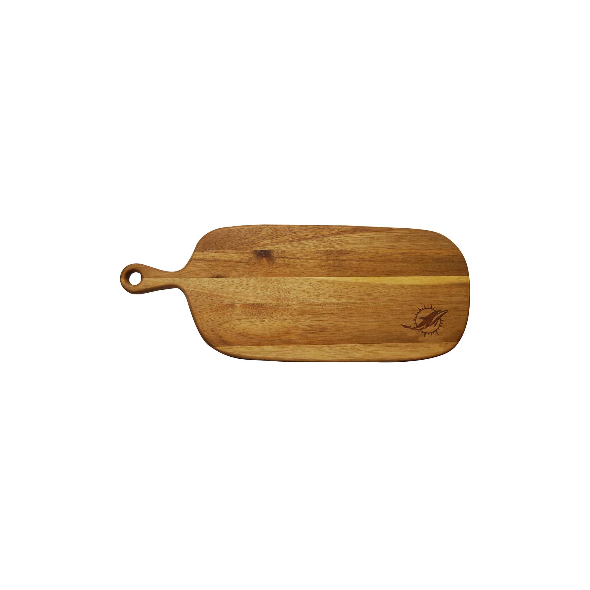 Miami Dolphins Acacia Paddle Serving Board