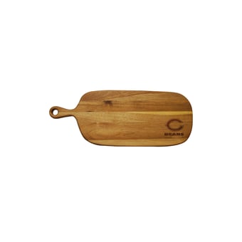 Chicago Bears Acacia Paddle Serving Board