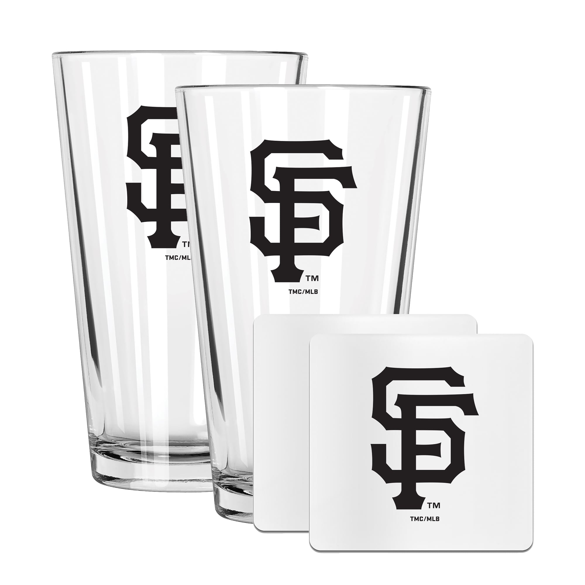 The Memory Company San Francisco Giants 16oz. Pint Glass and Coaster Set
