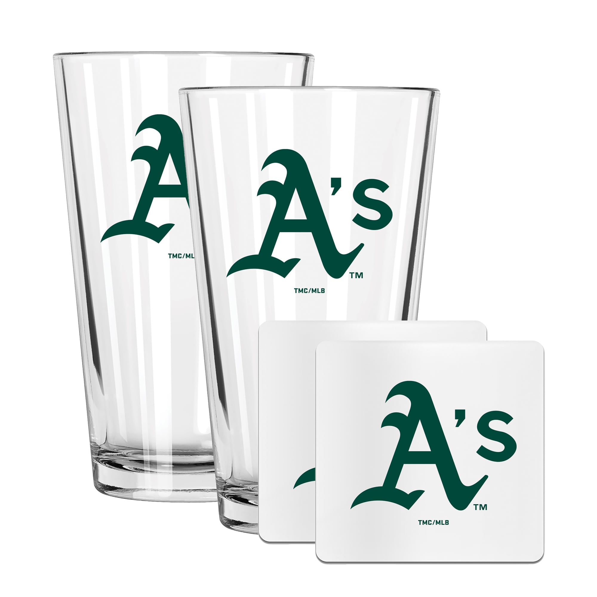 The Memory Company Athletics 16oz. Pint Glass and Coaster Set