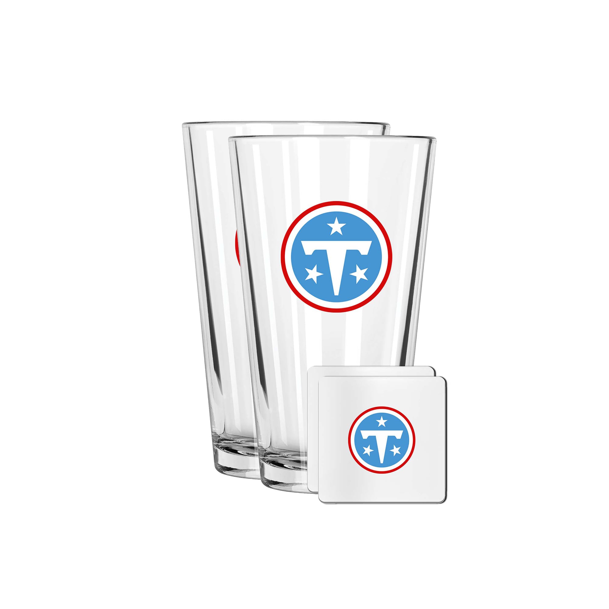 The Memory Company Tennessee Titans 16oz. Pint Glass and Coaster Set