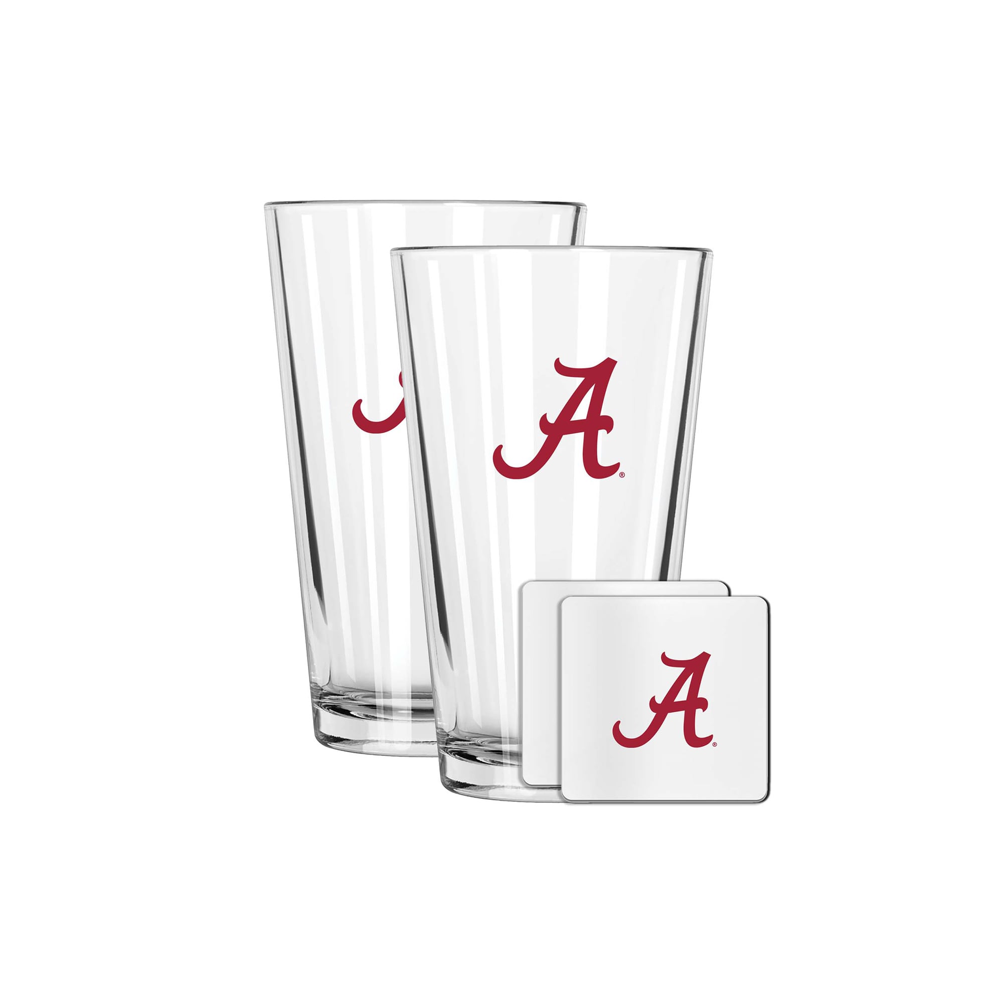 The Memory Company Alabama Crimson Tide 16oz. Pint Glass and Coaster Set
