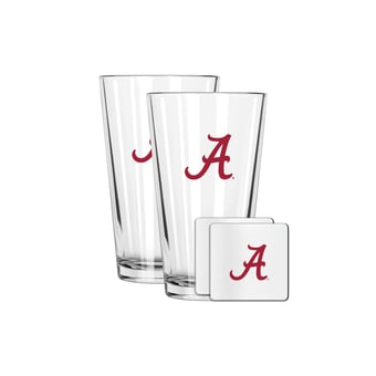 The Memory Company Alabama Crimson Tide 16oz. Pint Glass and Coaster Set