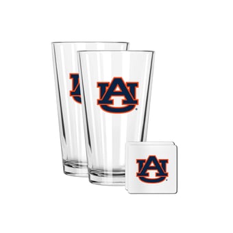 The Memory Company Auburn Tigers 16oz. Pint Glass and Coaster Set
