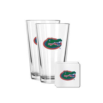 The Memory Company Florida Gators 16oz. Pint Glass and Coaster Set