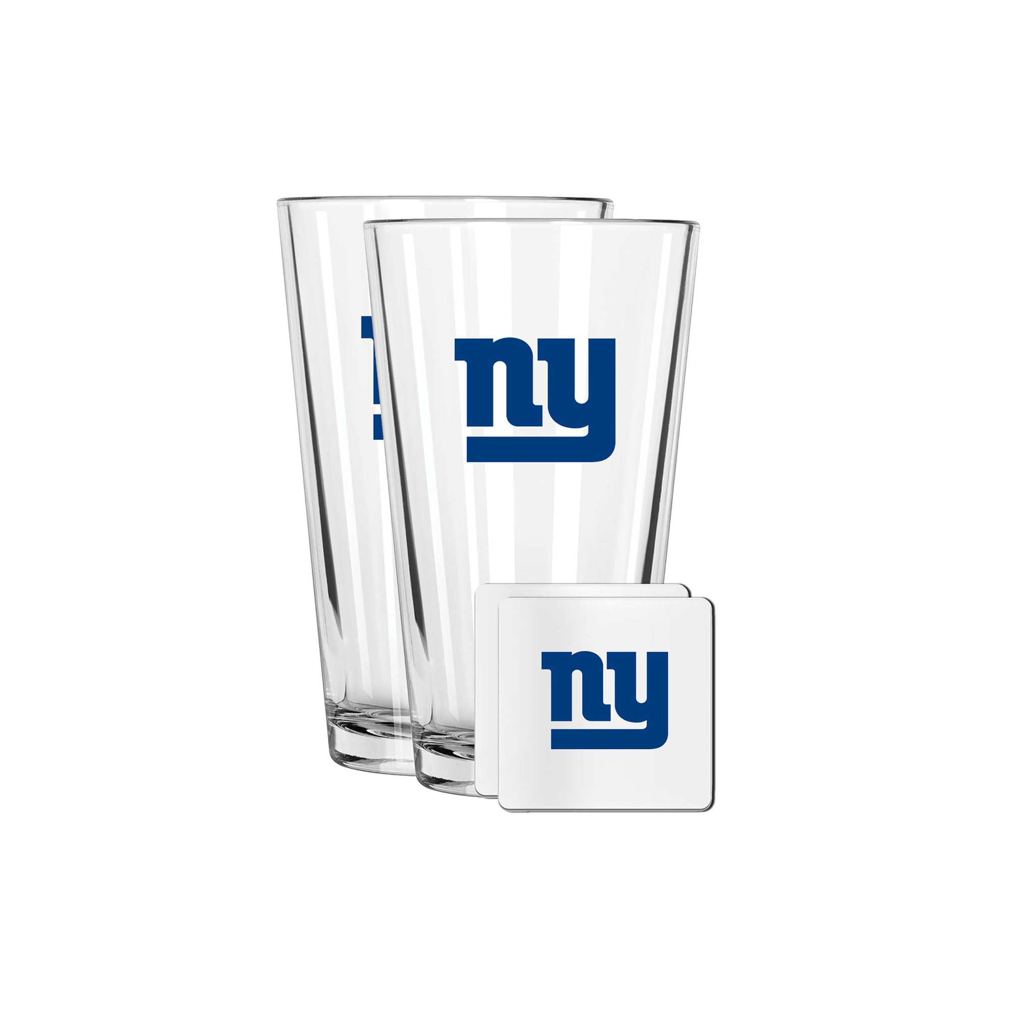 The Memory Company New York Giants 16oz. Pint Glass and Coaster Set