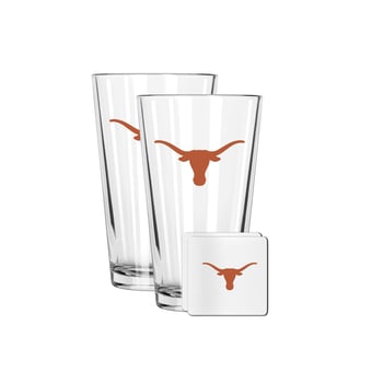 The Memory Company Texas Longhorns 16oz. Pint Glass and Coaster Set