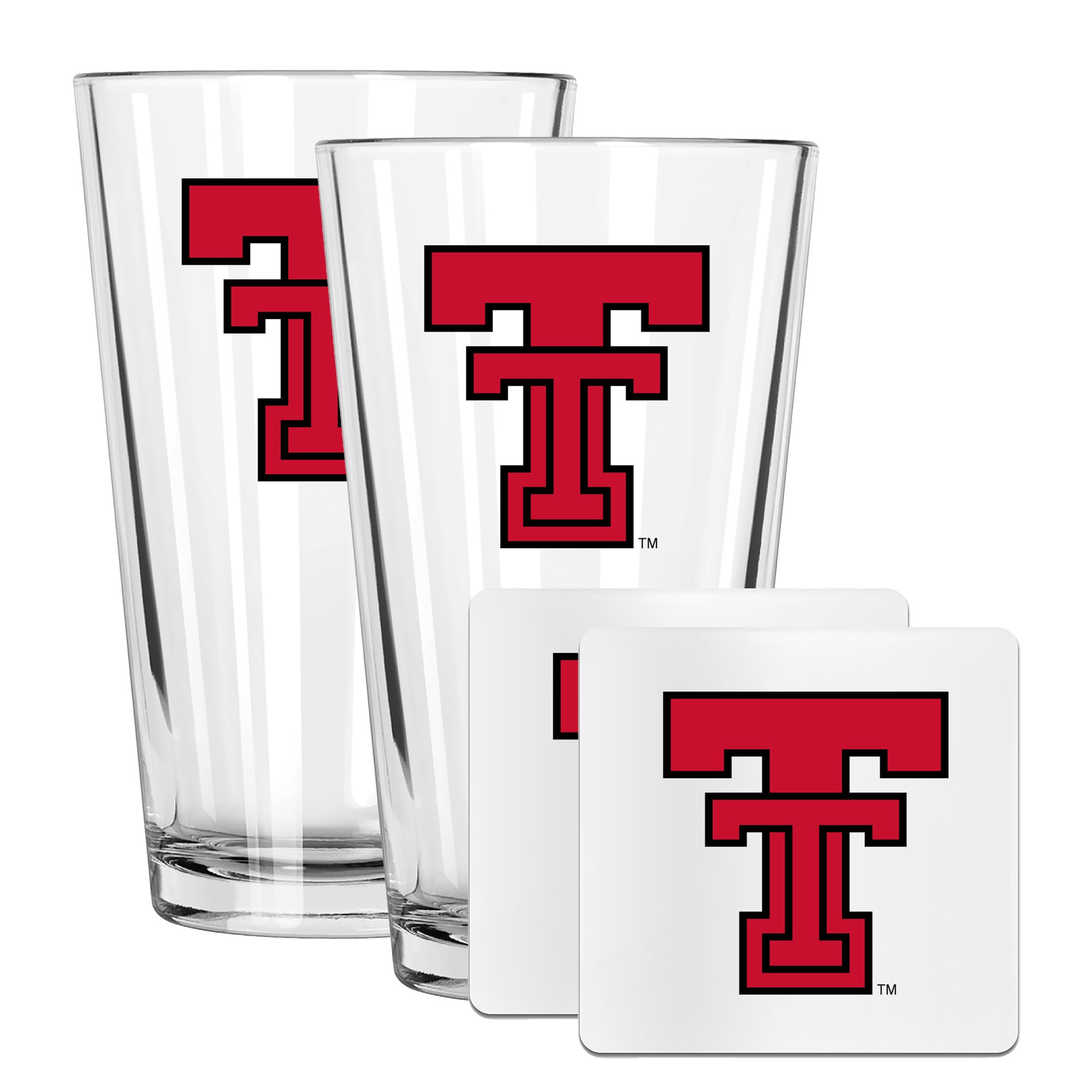 The Memory Company Texas Tech Red Raiders 16oz. Pint Glass and Coaster Set