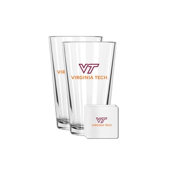 The Memory Company Virginia Tech Hokies 16oz. Pint Glass and Coaster Set