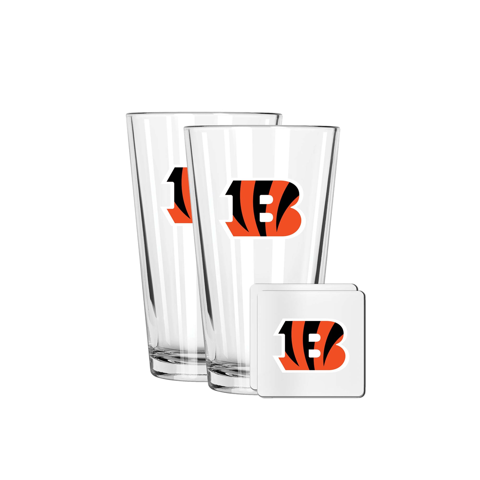 The Memory Company Cincinnati Bengals 16oz. Pint Glass and Coaster Set The Memory Company Cincinnati Bengals 16oz. Pint Glass and Coaster Set