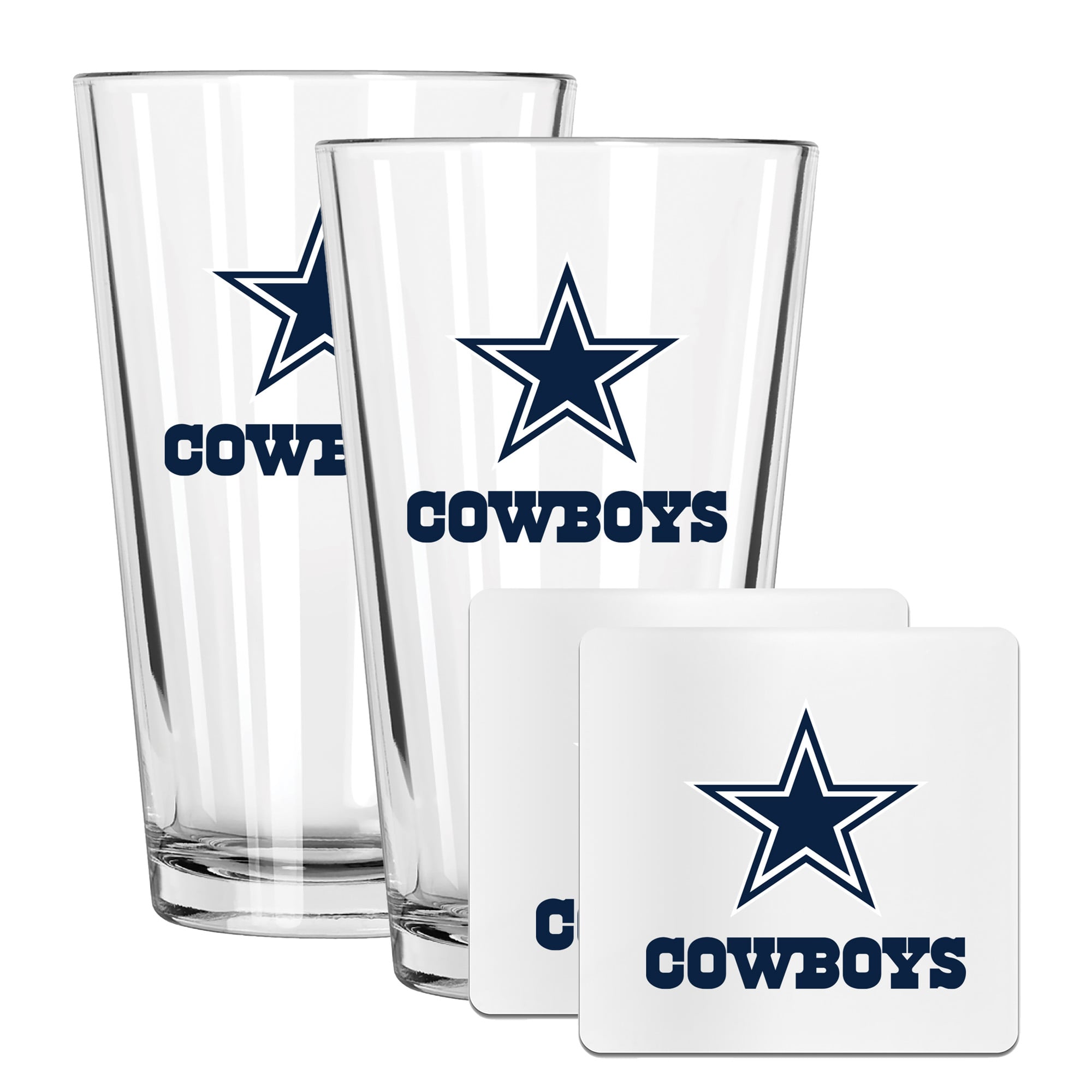The Memory Company Dallas Cowboys 16oz. Pint Glass and Coaster Set