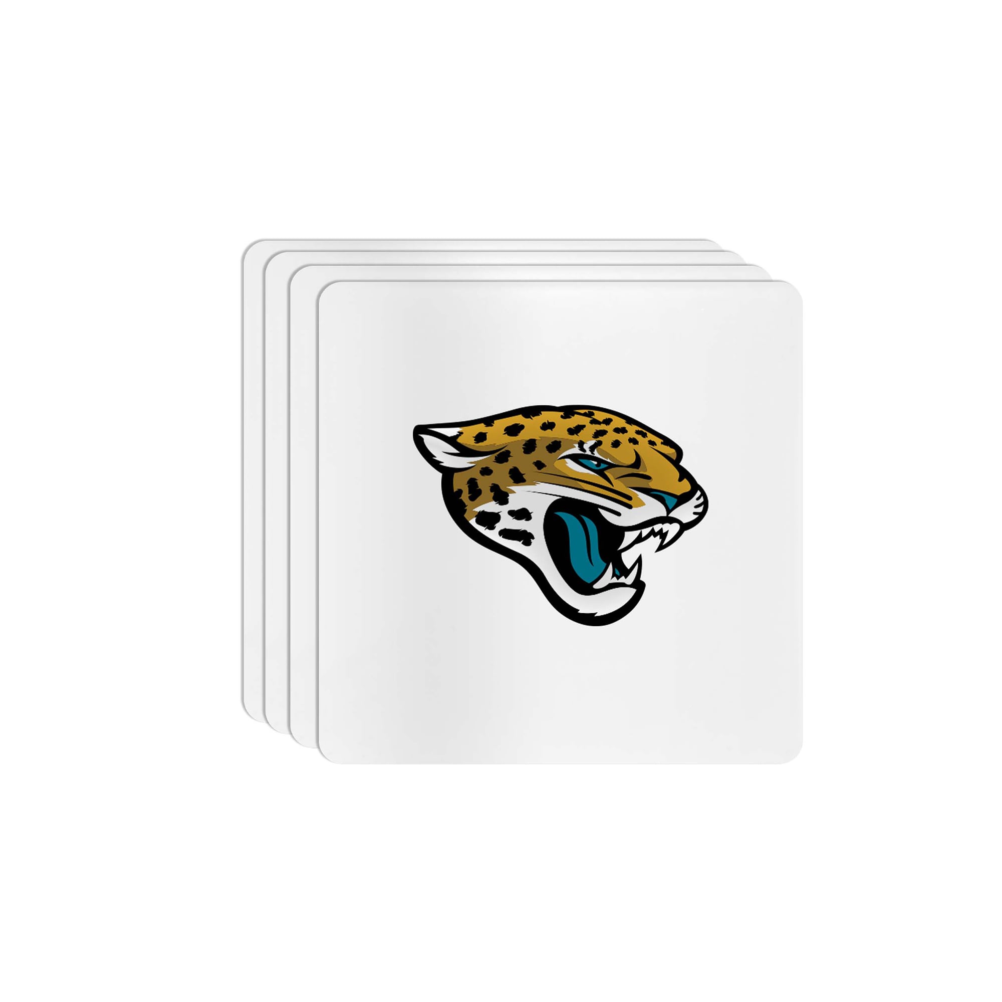 The Memory Company Jacksonville Jaguars Square Ceramic Coaster Set The Memory Company Jacksonville Jaguars Square Ceramic Coaster Set