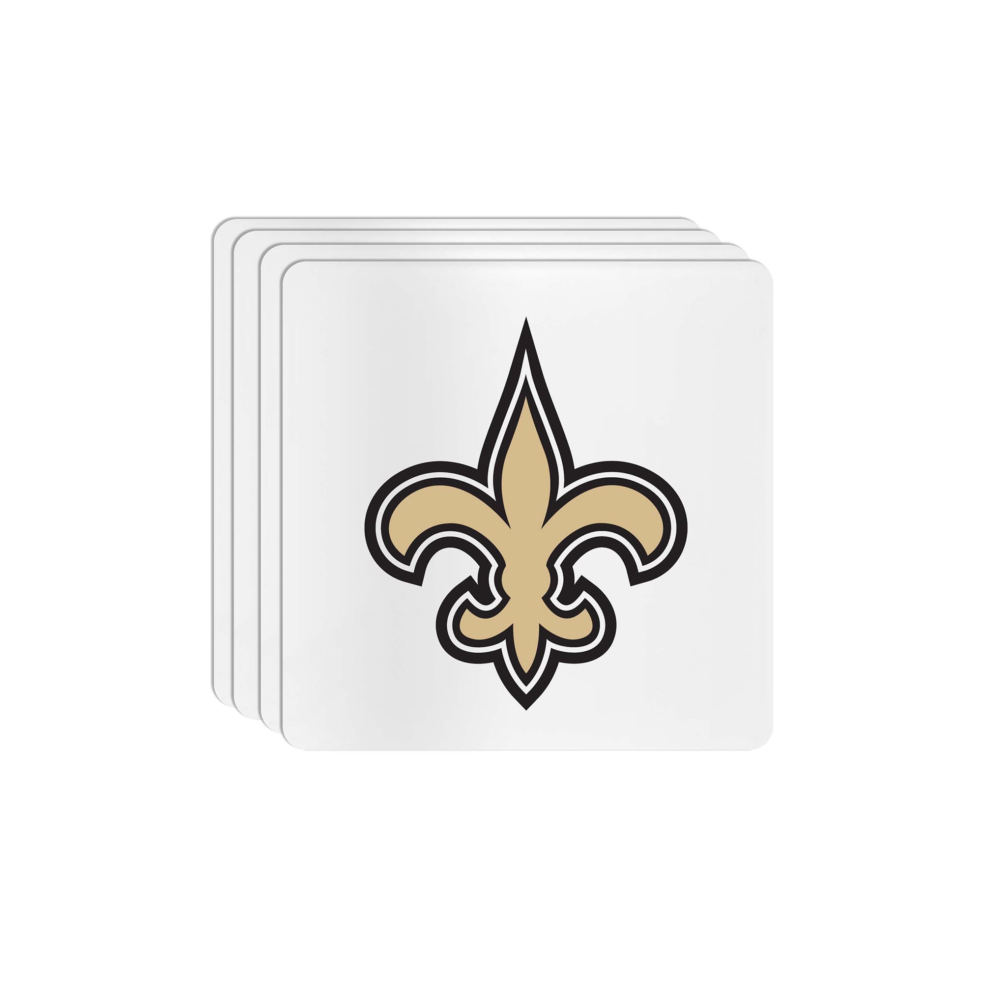 The Memory Company New Orleans Saints Square Ceramic Coaster Set The Memory Company New Orleans Saints Square Ceramic Coaster Set