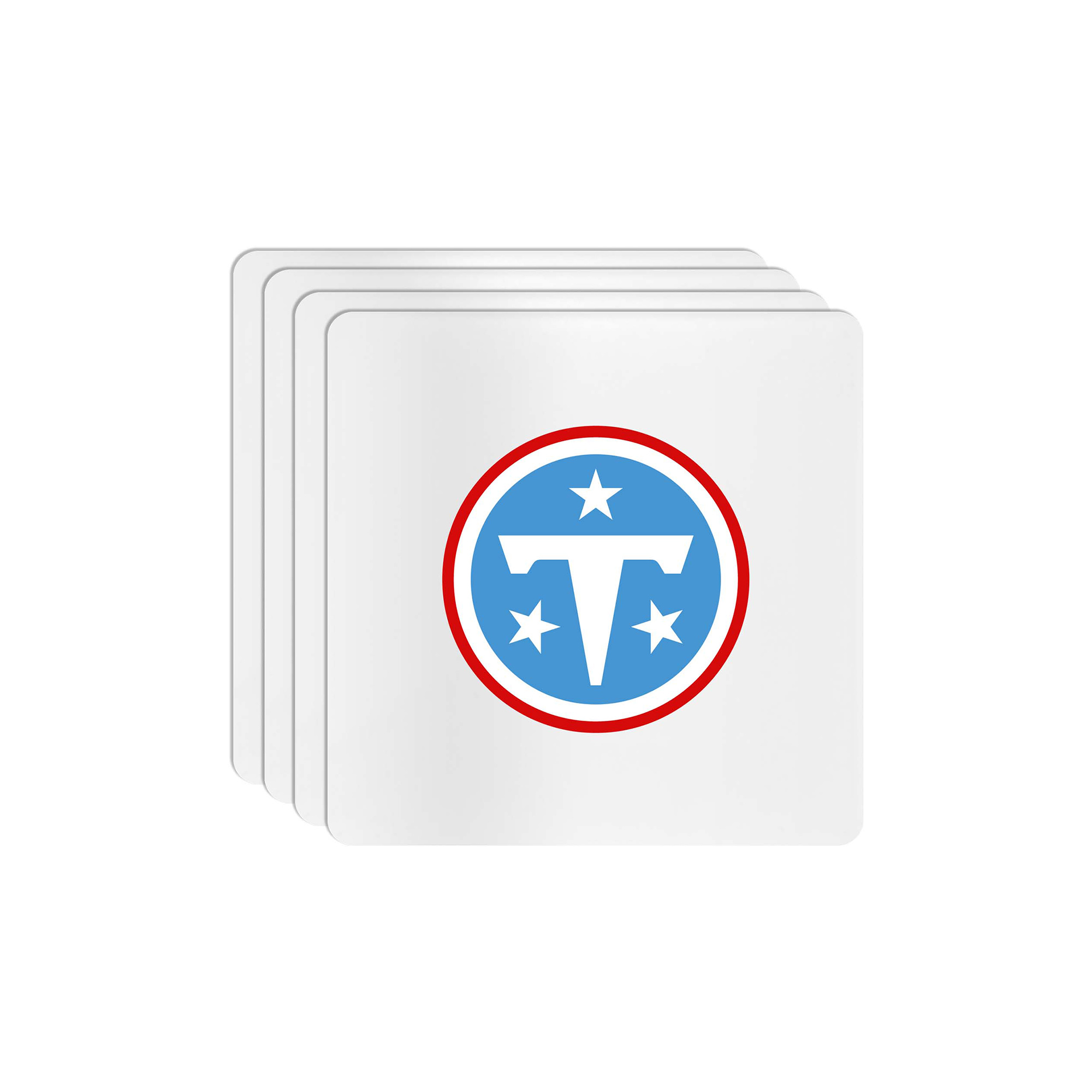 The Memory Company Tennessee Titans Square Ceramic Coaster Set