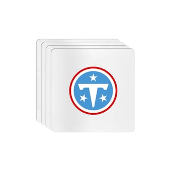 The Memory Company Tennessee Titans Square Ceramic Coaster Set