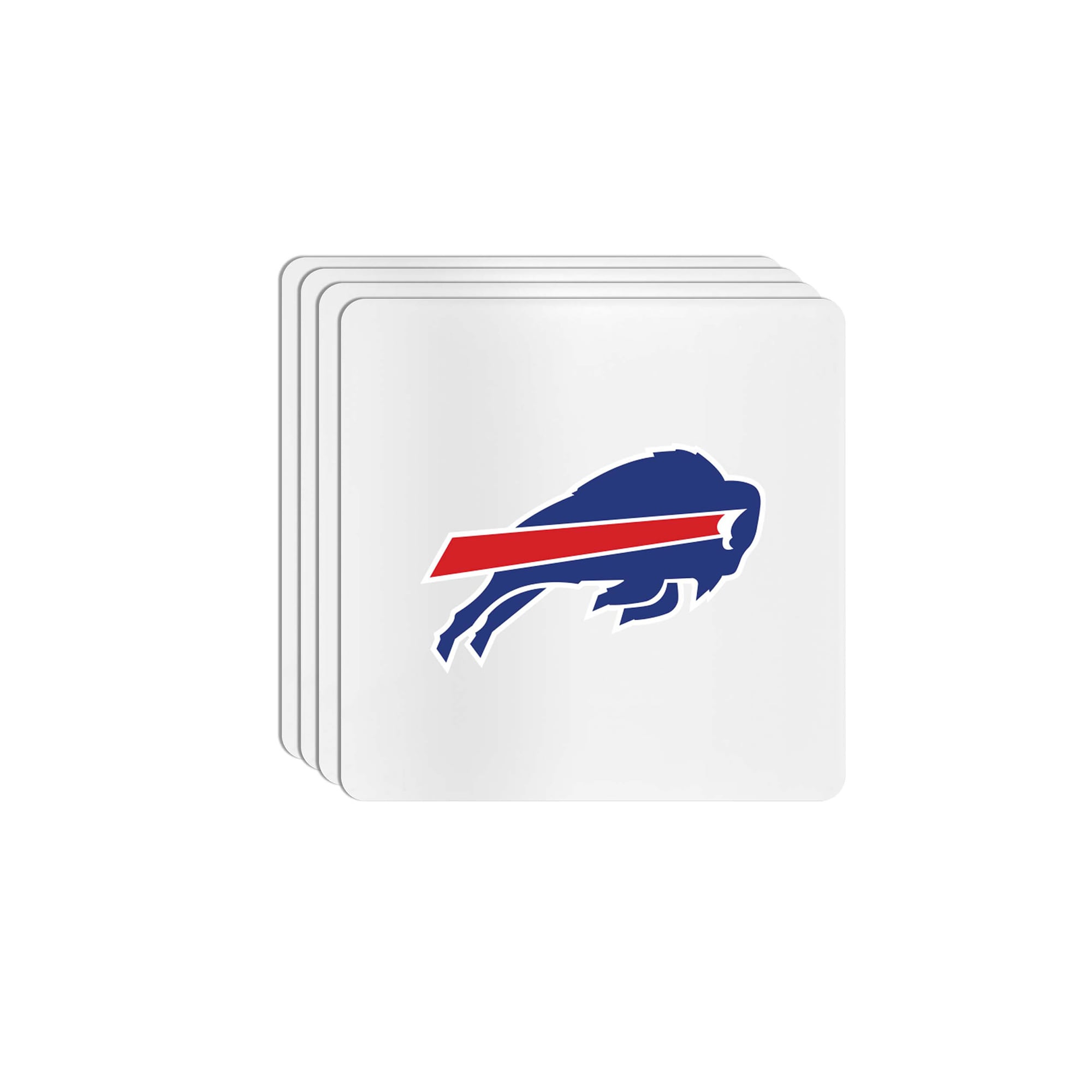 The Memory Company Buffalo Bills Square Ceramic Coaster Set