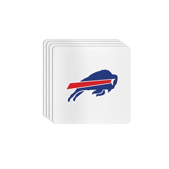 The Memory Company Buffalo Bills Square Ceramic Coaster Set