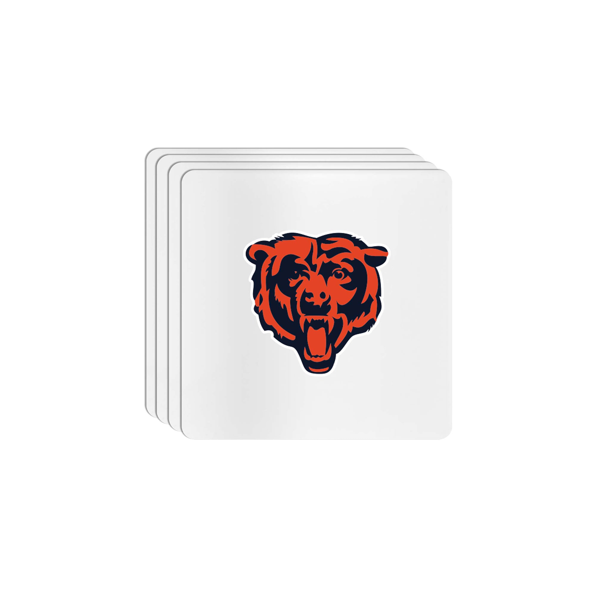The Memory Company Chicago Bears Square Ceramic Coaster Set The Memory Company Chicago Bears Square Ceramic Coaster Set