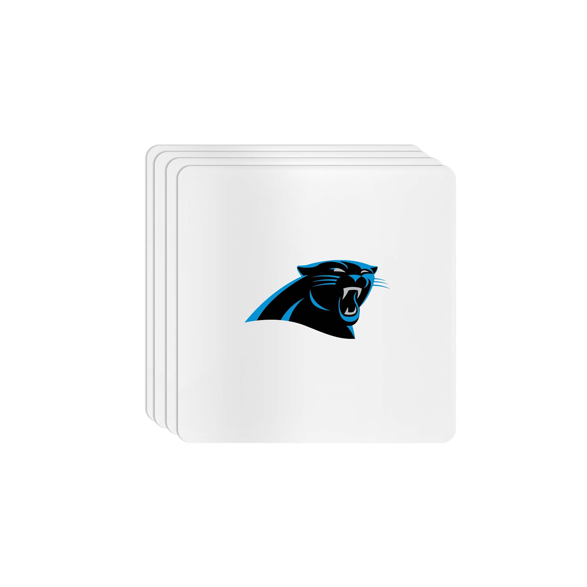 The Memory Company Carolina Panthers Square Ceramic Coaster Set The Memory Company Carolina Panthers Square Ceramic Coaster Set