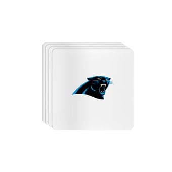 The Memory Company Carolina Panthers Square Ceramic Coaster Set