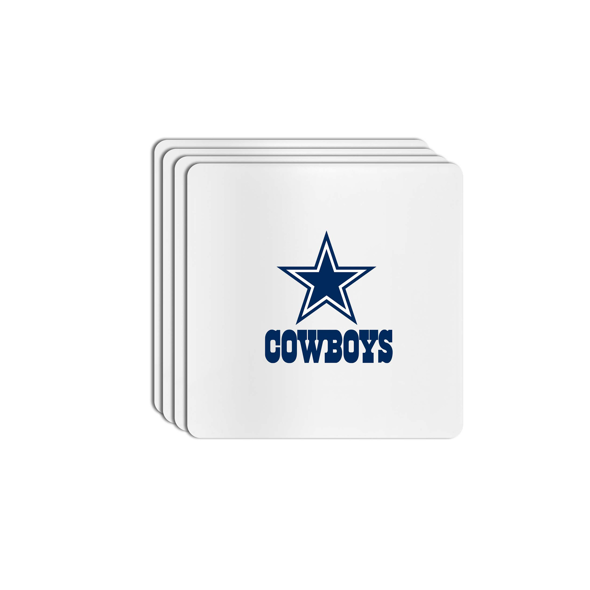 The Memory Company Dallas Cowboys Square Ceramic Coaster Set