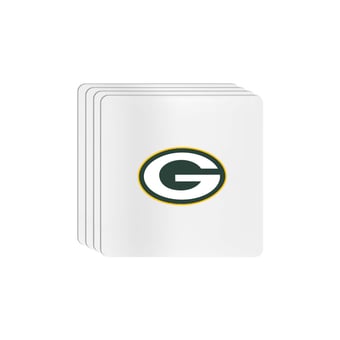 The Memory Company Green Bay Packers Square Ceramic Coaster Set