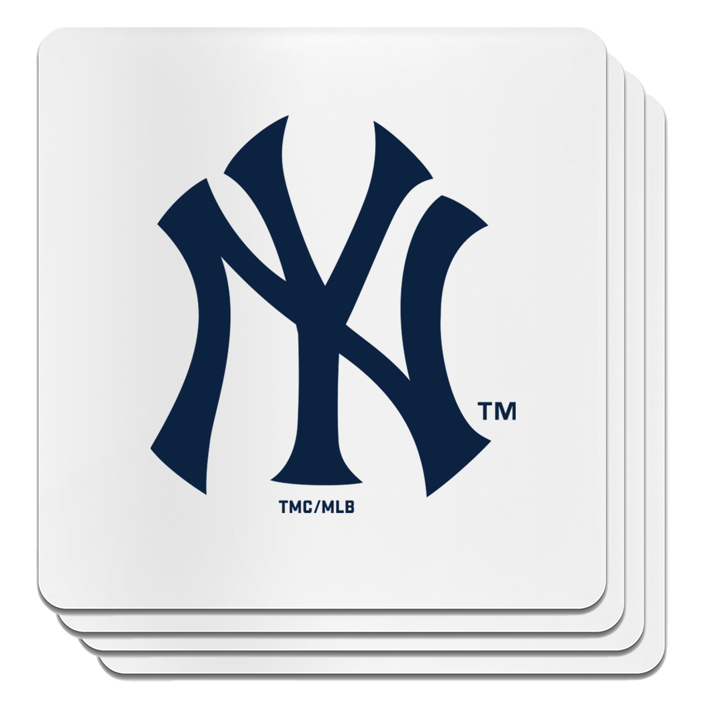 The Memory Company New York Yankees Square Ceramic Coaster Set