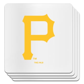 The Memory Company Pittsburgh Pirates Square Ceramic Coaster Set