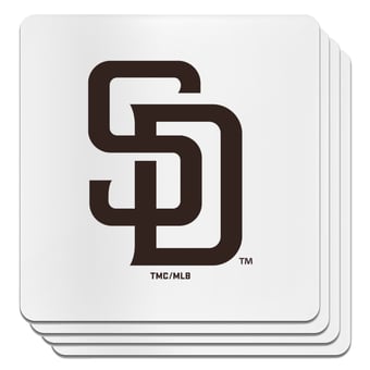 The Memory Company San Diego Padres Square Ceramic Coaster Set