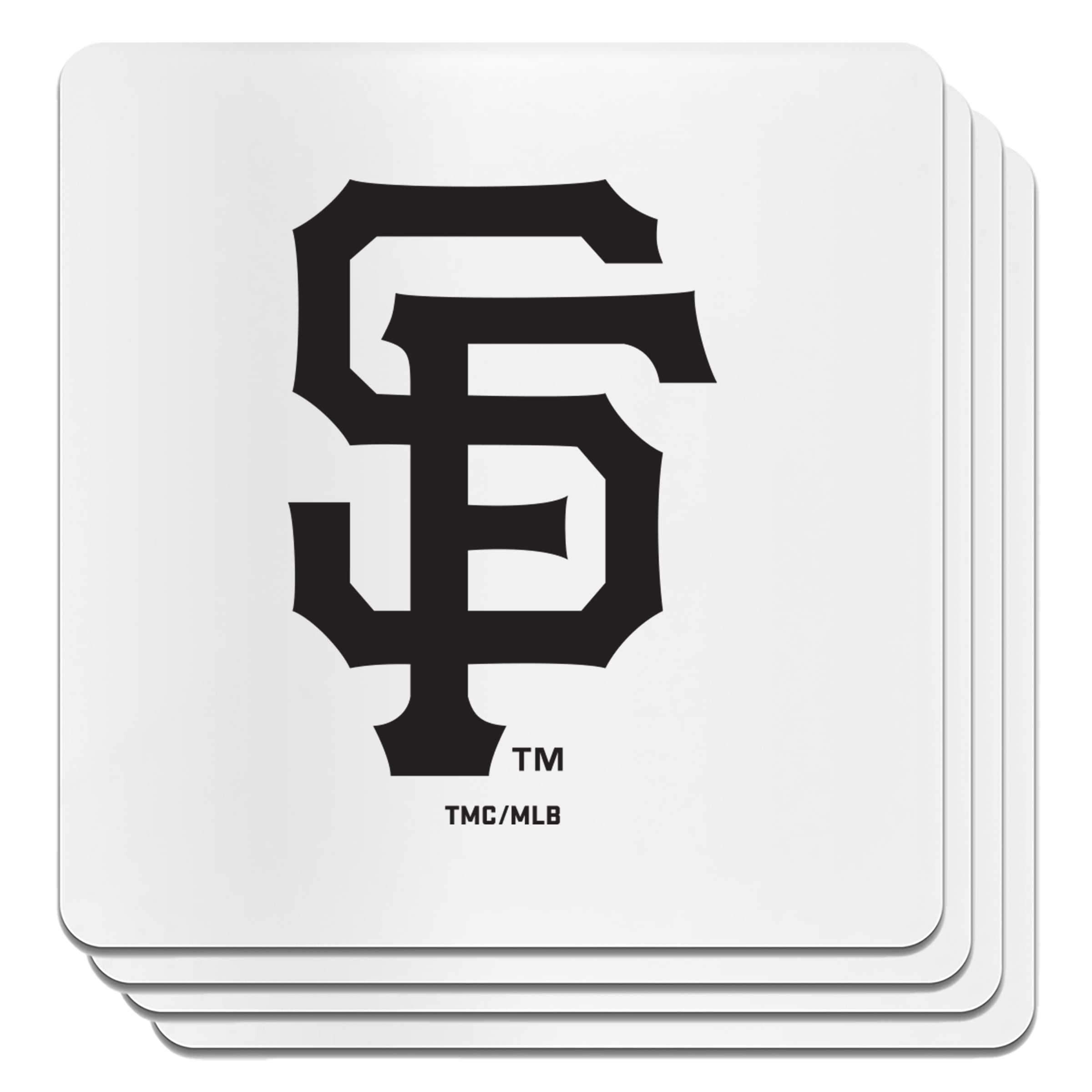The Memory Company San Francisco Giants Square Ceramic Coaster Set