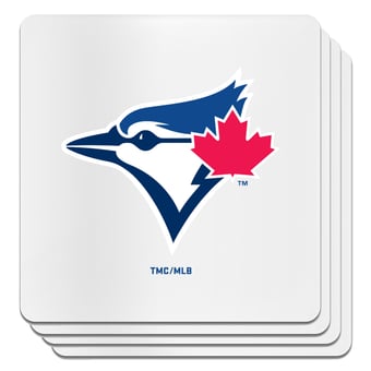 The Memory Company Toronto Blue Jays Square Ceramic Coaster Set