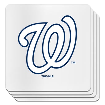 The Memory Company Washington Nationals Square Ceramic Coaster Set