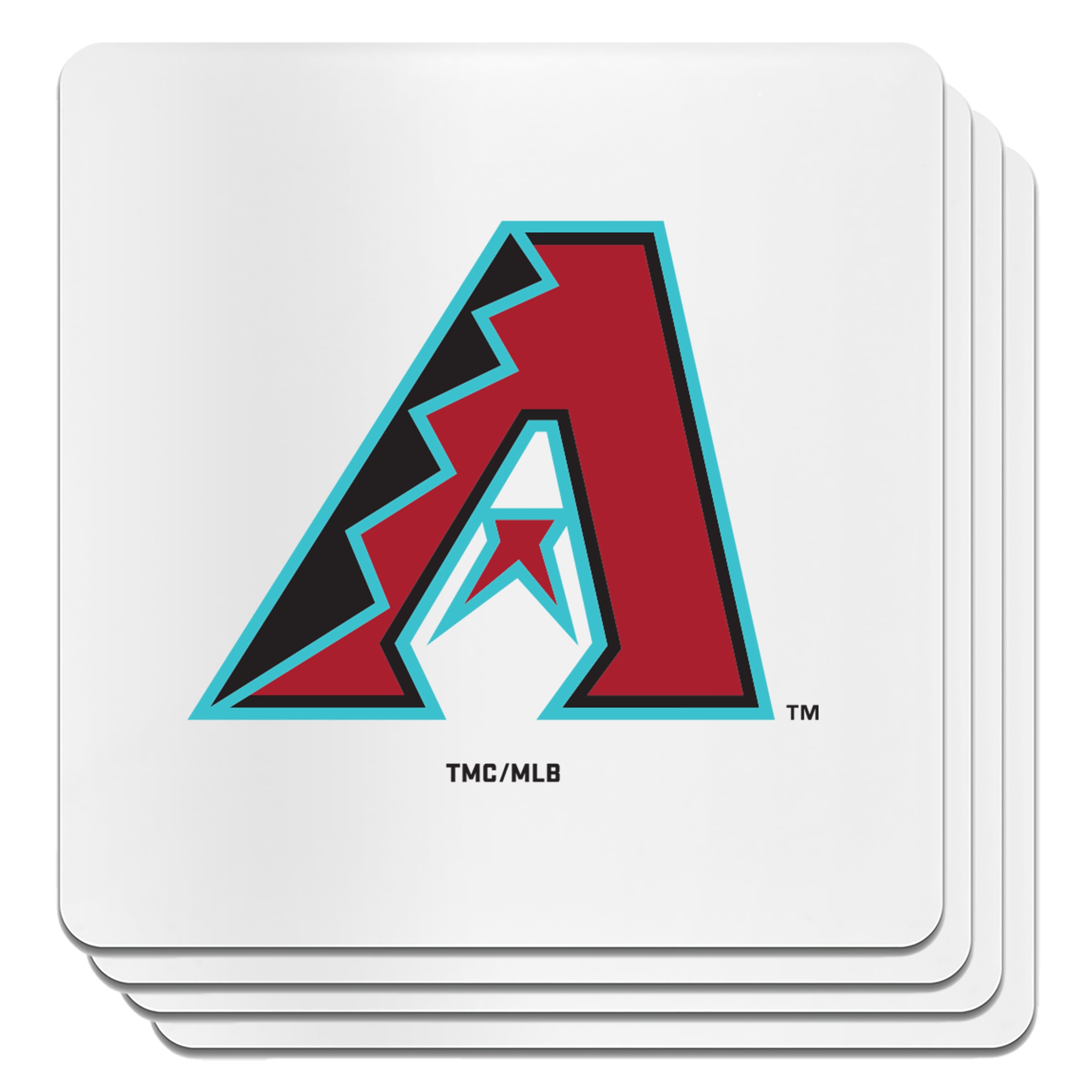 The Memory Company Arizona Diamondbacks Square Ceramic Coaster Set