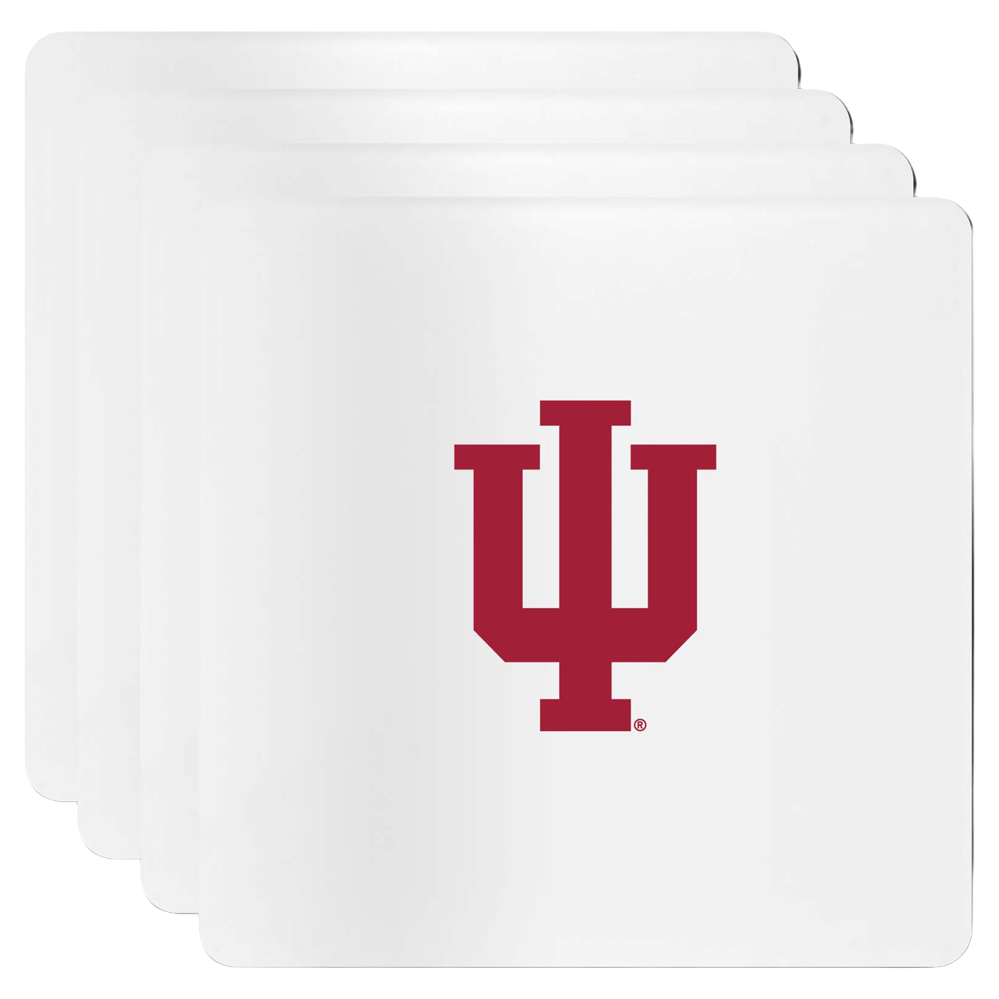 The Memory Company Indiana Hoosiers Square Ceramic Coaster Set