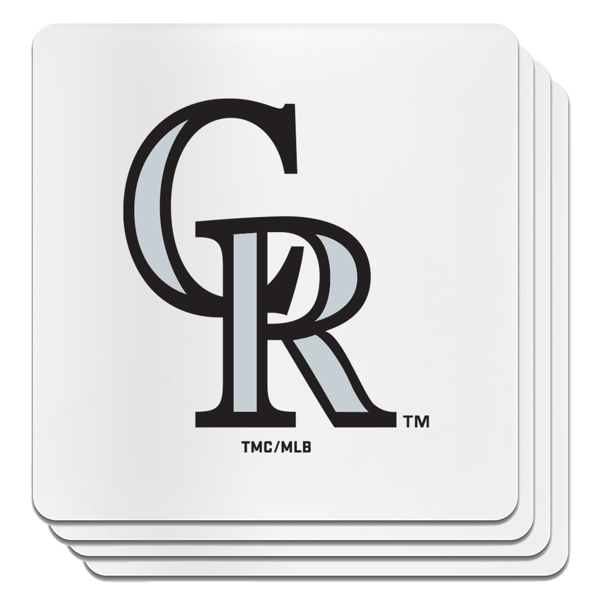 The Memory Company Colorado Rockies Square Ceramic Coaster Set